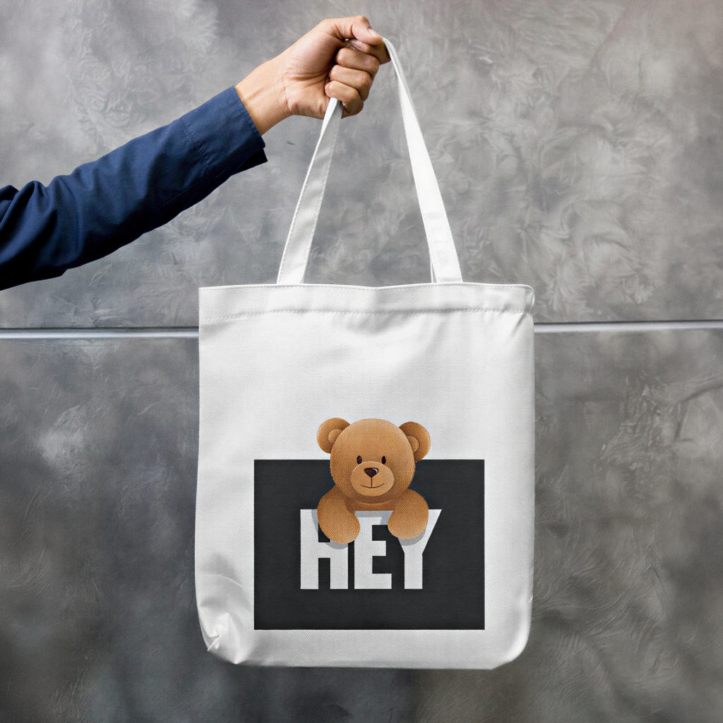 Teddy Tote Zipper Bag