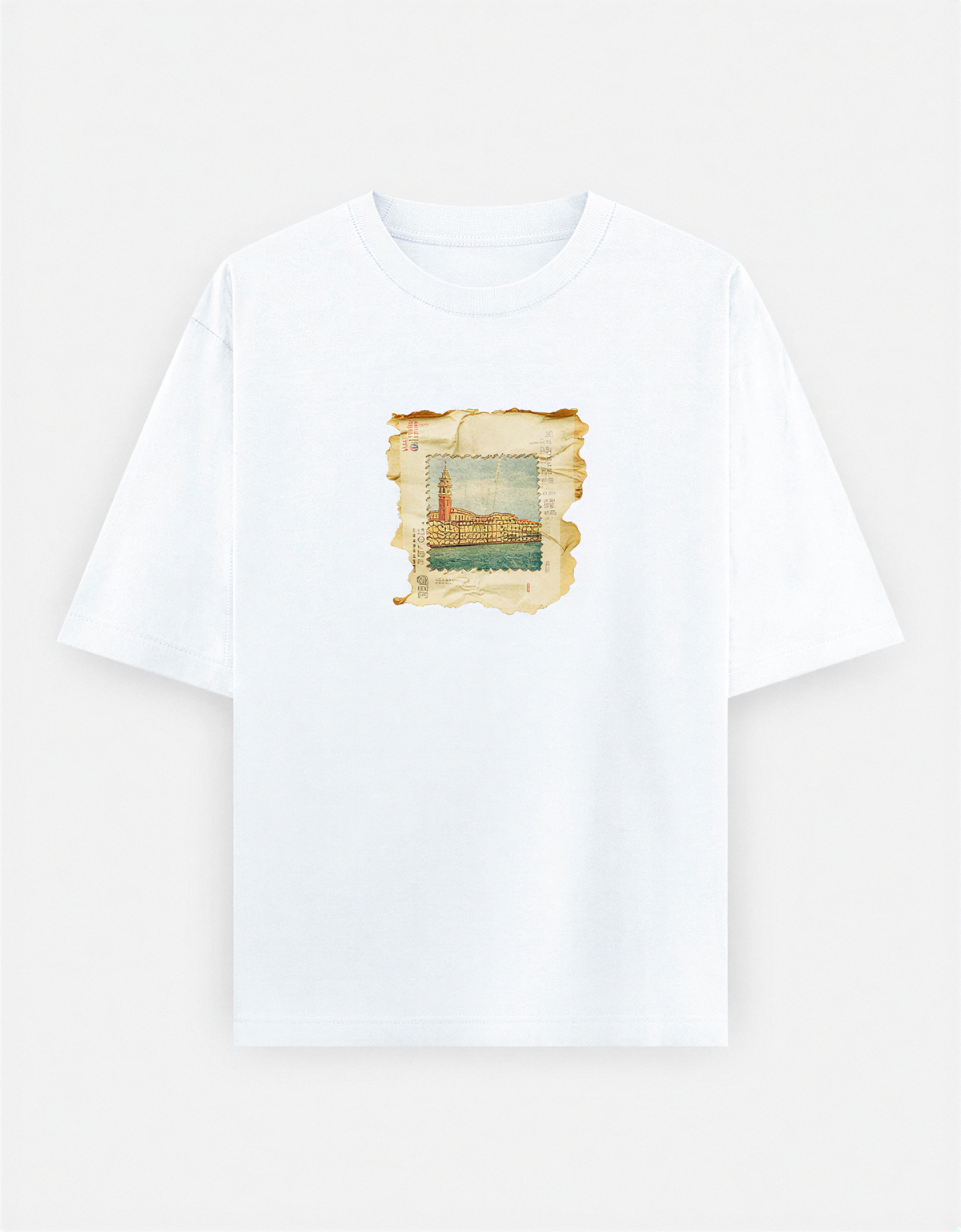 Vintage stamp Unisex Oversized T-Shirt